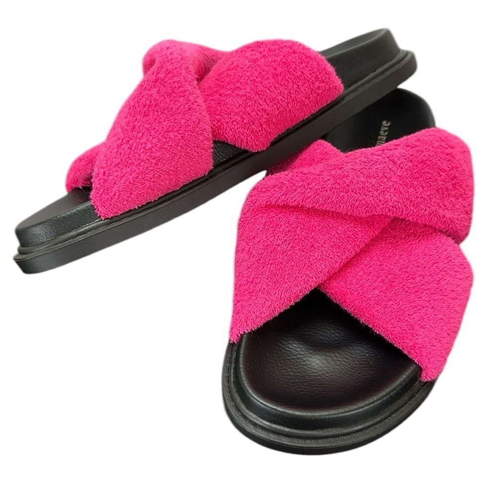Maeve Pink and Black Sandals